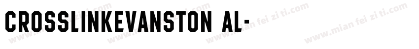 CrosslinkEvanston Al字体转换